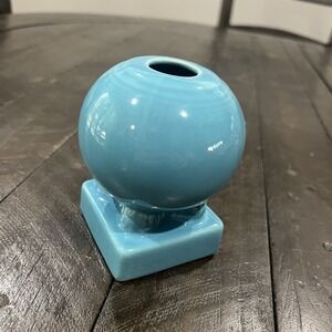Fiestaware Fiesta Turquoise Round Ball Bulb Candlestick Holder Retired